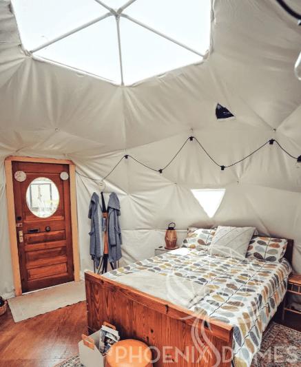 PHOENIX DOMES Geodesic Domes Phoenix Domes - Medium Frame 4 Season Glamping Package Dome - 16'/5m