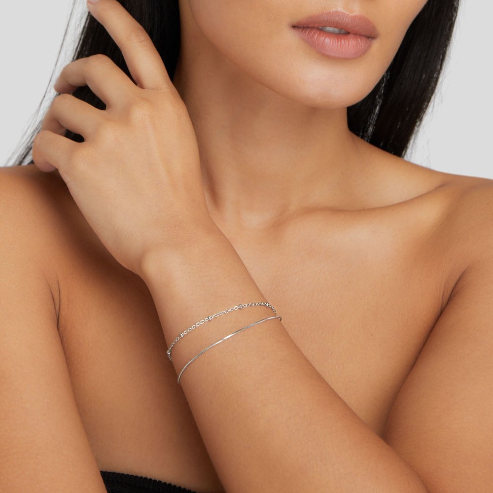 Oya Silver Multi Layer Bracelet