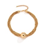 Load image into Gallery viewer, Posh Multi Layered Chain Ball Necklace and Bracelet
