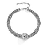 Load image into Gallery viewer, Posh Multi Layered Chain Ball Necklace and Bracelet
