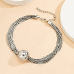 Load image into Gallery viewer, Posh Multi Layered Chain Ball Necklace and Bracelet
