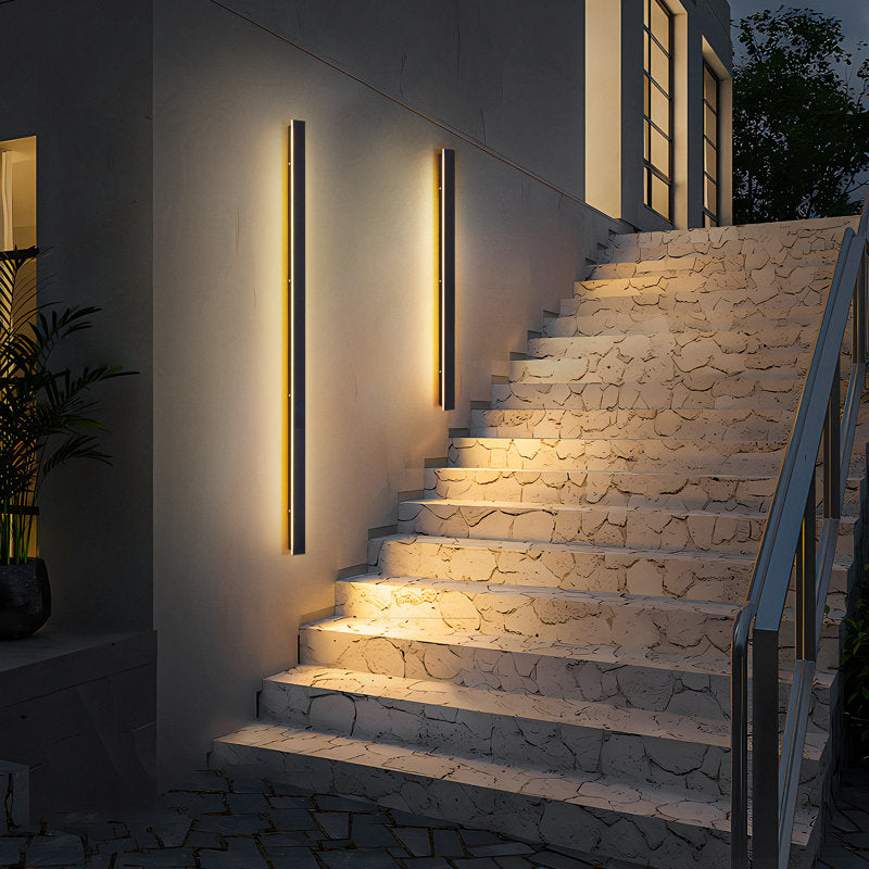 PREMIER HOME FIXTURES Outdoor Light 60" / 150cm / Cool White Minimal Modern Outdoor Wall Light With Anti-Rust