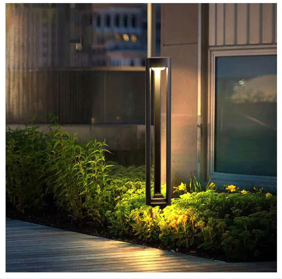 PREMIER HOME FIXTURES Outdoor Light Black Modern Outdoor LED Bollard Light