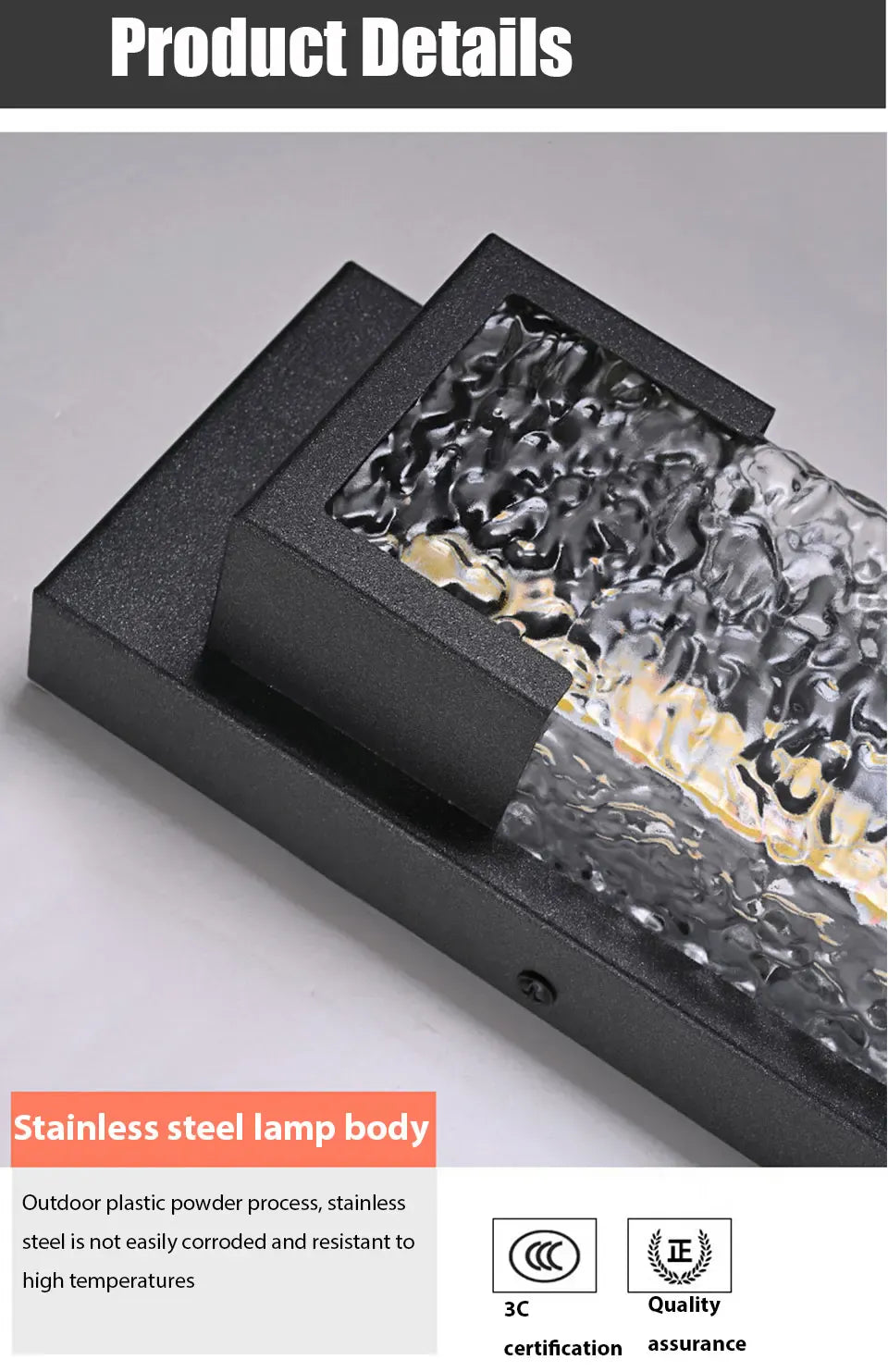 PREMIER HOME FIXTURES Outdoor Light Dimmable Outdoor LED Wall Sconce In Stainless Steel