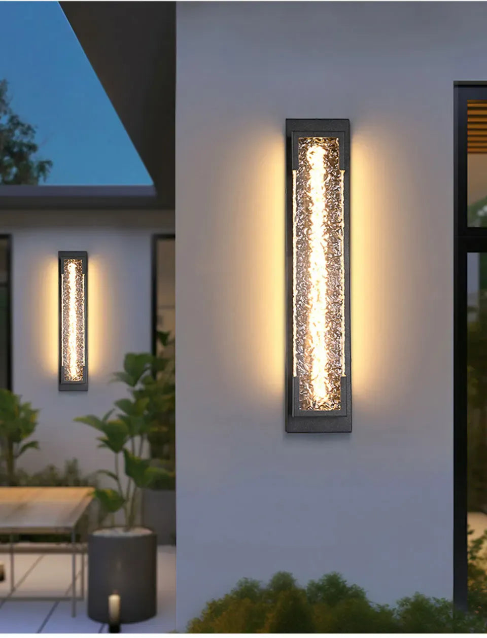 PREMIER HOME FIXTURES Outdoor Light Dimmable Outdoor LED Wall Sconce In Stainless Steel