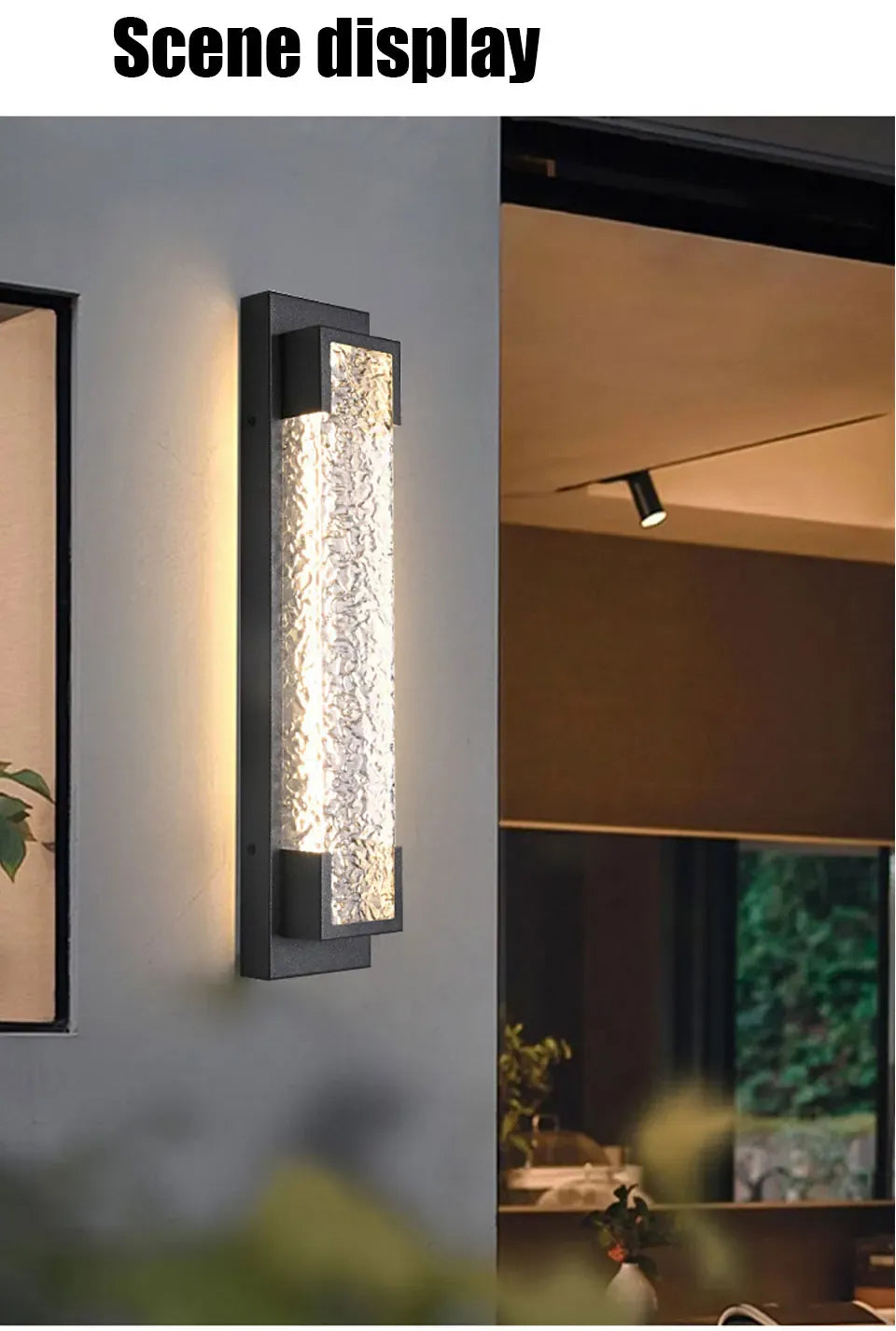 PREMIER HOME FIXTURES Outdoor Light Dimmable Outdoor LED Wall Sconce In Stainless Steel
