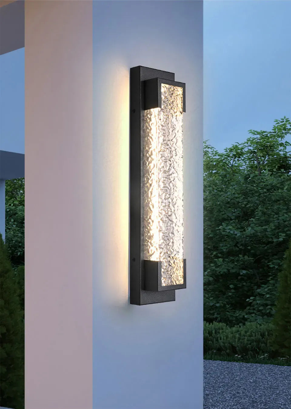 PREMIER HOME FIXTURES Outdoor Light Dimmable Outdoor LED Wall Sconce In Stainless Steel