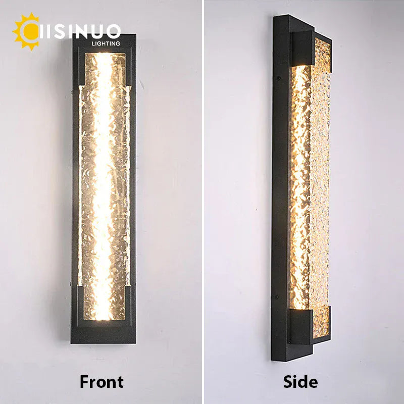 PREMIER HOME FIXTURES Outdoor Light Dimmable Outdoor LED Wall Sconce In Stainless Steel