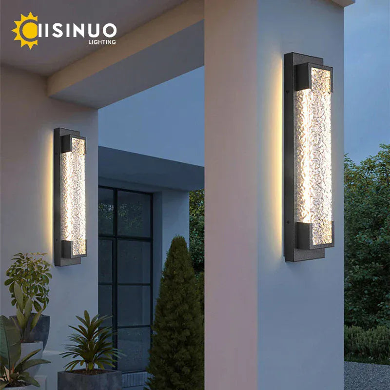 PREMIER HOME FIXTURES Outdoor Light Dimmable Outdoor LED Wall Sconce In Stainless Steel