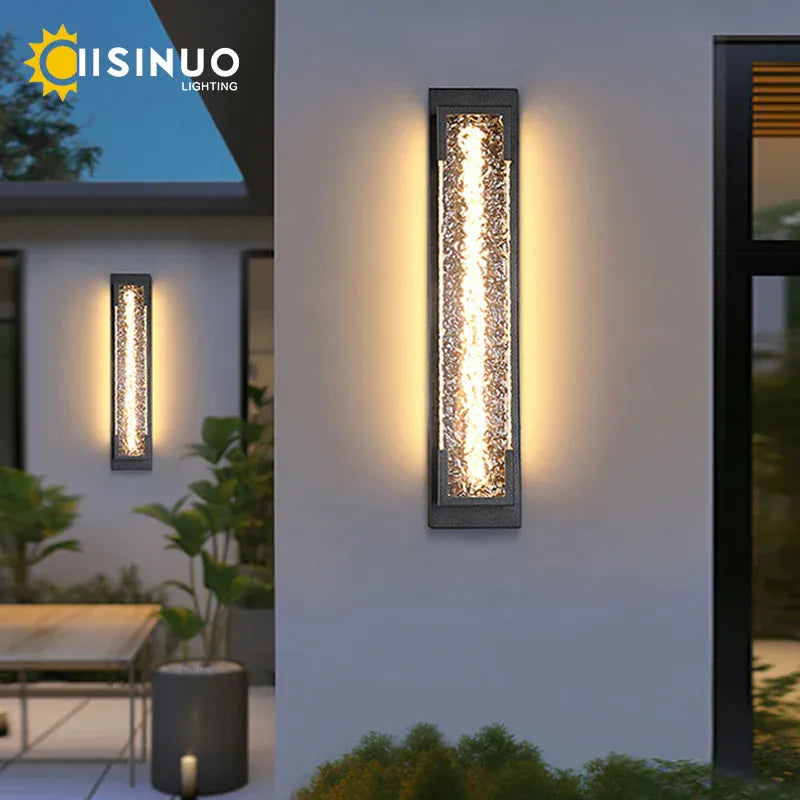 PREMIER HOME FIXTURES Outdoor Light Dimmable Outdoor LED Wall Sconce In Stainless Steel