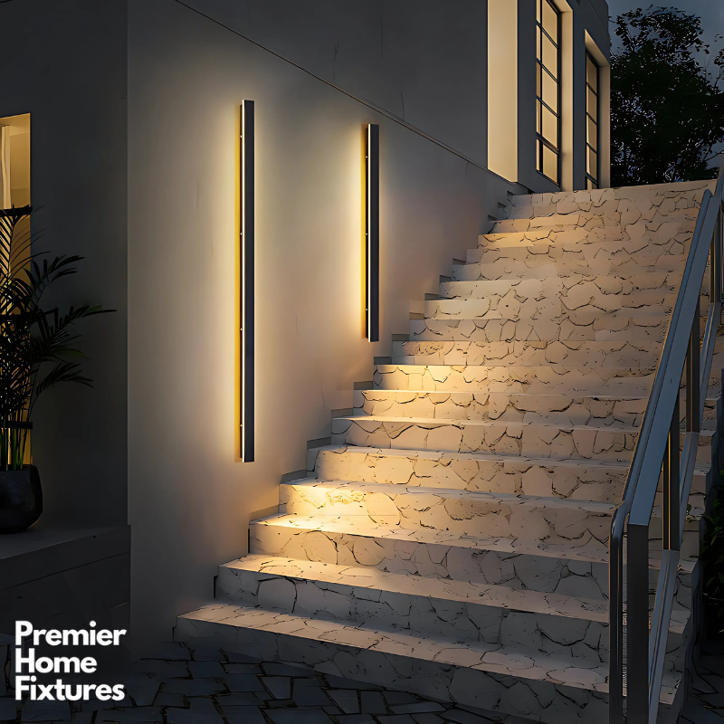 PREMIER HOME FIXTURES Outdoor Light Minimal Modern Outdoor Wall Light With Anti-Rust