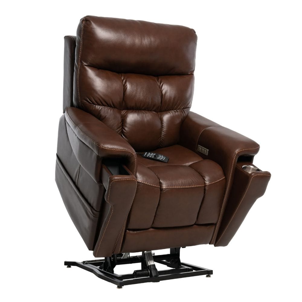 PRIDE 3-Position Lift Chair + Vivalift Ultra Lift Chair Recliner With Footrest Extension &amp; Battery Backup - Pride PLR4955