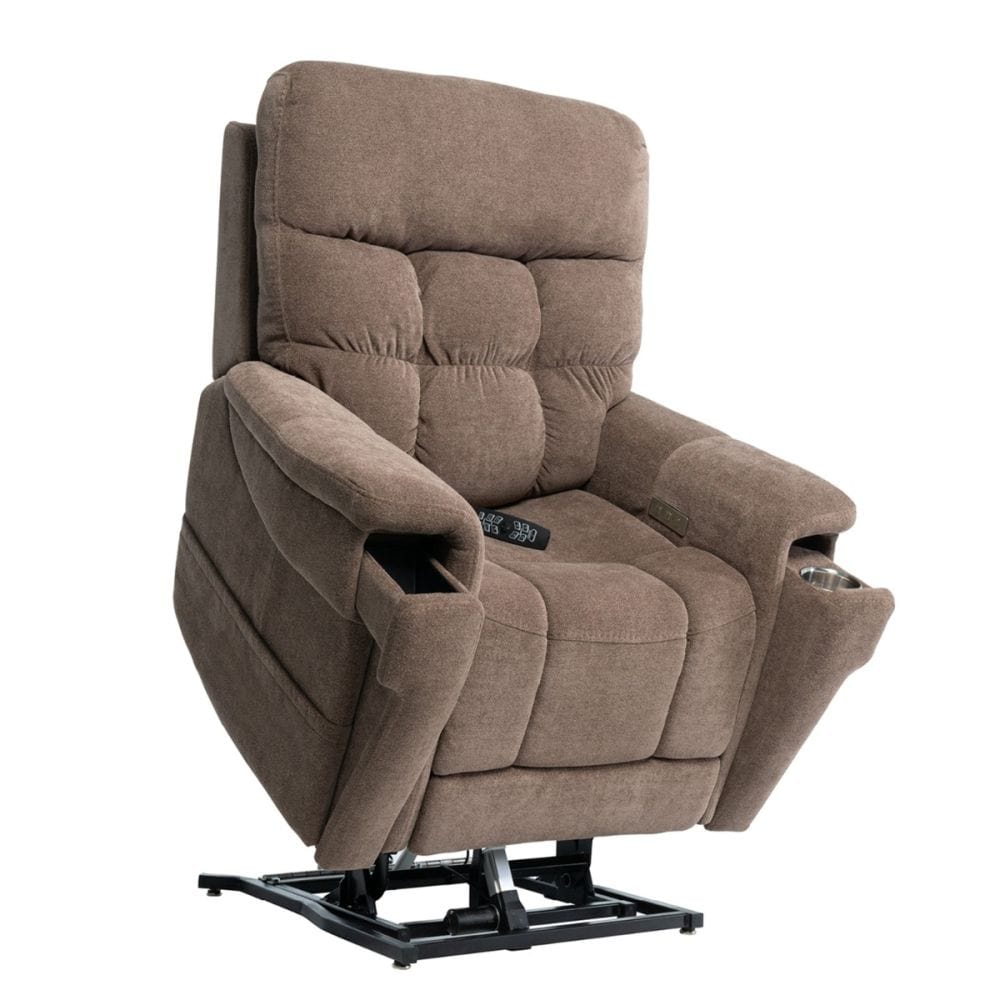 PRIDE 3-Position Lift Chair + Vivalift Ultra Lift Chair Recliner With Footrest Extension &amp; Battery Backup - Pride PLR4955