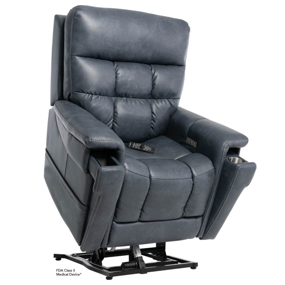 PRIDE 3-Position Lift Chair + Vivalift Ultra Lift Chair Recliner With Footrest Extension &amp; Battery Backup - Pride PLR4955
