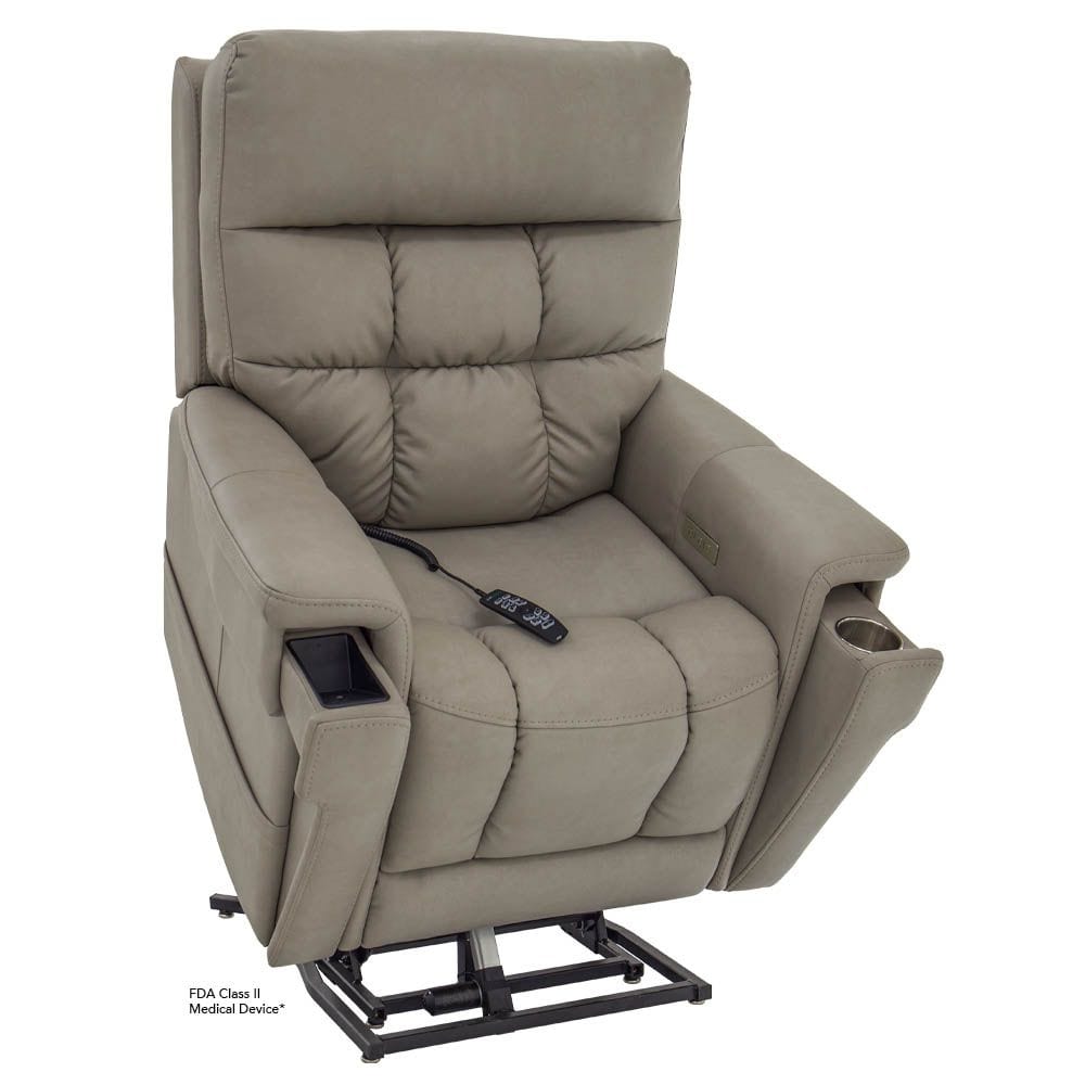 PRIDE 3-Position Lift Chair + Vivalift Ultra Lift Chair Recliner With Footrest Extension & Battery Backup - Pride PLR4955