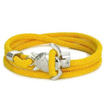Load image into Gallery viewer, Elegant Sea Turtle Bracelet yellow braided bracelet with silver turtle clasp displayed on a white background.
