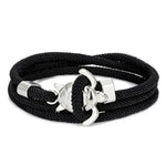 Load image into Gallery viewer, Elegant Sea Turtle Bracelet black rope bracelet with silver turtle charm displayed on a white background.
