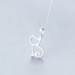 Load image into Gallery viewer, Cute Cat Pendant Hollow Necklace
