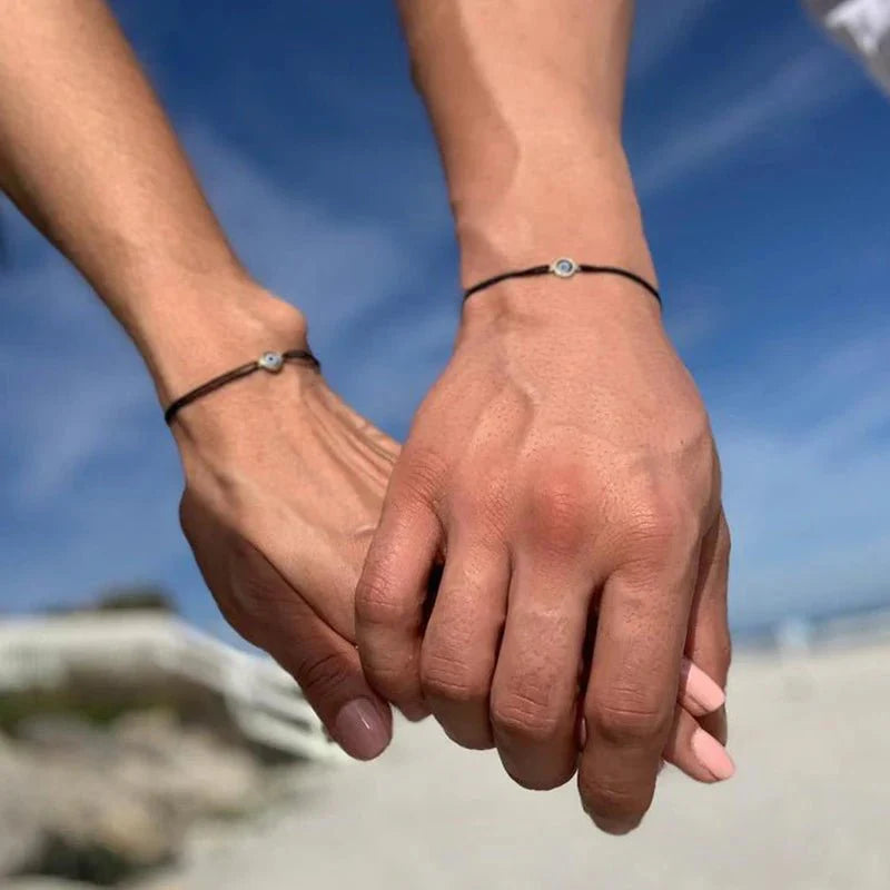 Protective minimal evil eye bracelets