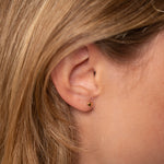 Load image into Gallery viewer, Eman Gold Heart Stud Earrings
