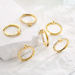 Load image into Gallery viewer, Radiant Adjustable Letter Initial Rings
