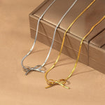 Load image into Gallery viewer, Romantic Dainty Bow Necklace
