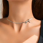 Load image into Gallery viewer, Romantic Dainty Bow Necklace
