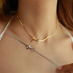 Load image into Gallery viewer, Romantic Dainty Bow Necklace
