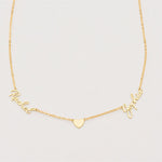 Load image into Gallery viewer, Dainty Linked Hearts Name Necklace
