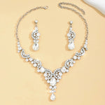 Load image into Gallery viewer, Rounded Diamond Glammer Necklace and Earrings Set
