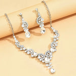 Load image into Gallery viewer, Rounded Diamond Glammer Necklace and Earrings Set
