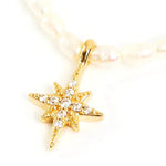 Load image into Gallery viewer, S925 Dainty Diamond Charm Pearl Necklace
