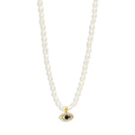 Load image into Gallery viewer, S925 Dainty Diamond Charm Pearl Necklace

