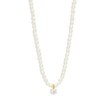 Load image into Gallery viewer, S925 Dainty Diamond Charm Pearl Necklace
