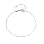 Load image into Gallery viewer, S925 Dainty Satellite Pearl Chain Bracelet
