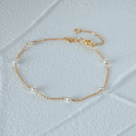 Load image into Gallery viewer, S925 Dainty Satellite Pearl Chain Bracelet
