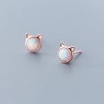 Load image into Gallery viewer, Sepideh Opal Stone Cat Earrings
