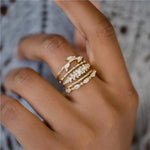 Load image into Gallery viewer, S925 Thin Dainty Oval Diamond Ring

