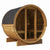 SAUNALIFE Barrel Sauna Package SaunaLife E7G Barrel Sauna with Harvia SWS60 Sauna Heater - MODELE7G/SWS60