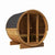 SaunaLife Barrel Sauna SaunaLife Model E8G Sauna Barrel Glass Front (ERGO Series Sauna Barrel 87"D x 81"H (Diameter) Glass Front)
