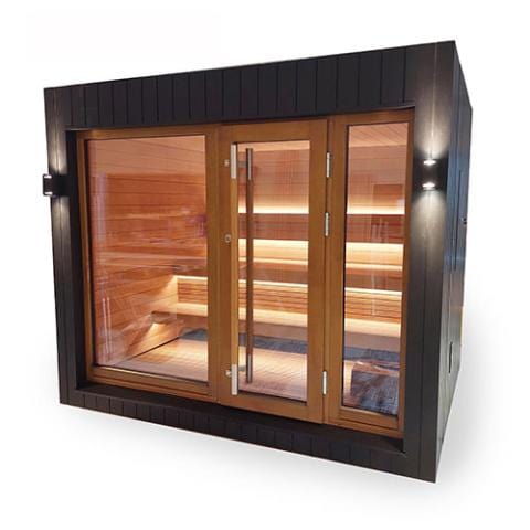 SaunaLife Barrel Sauna SaunaLife Model G7 Pre-Assembled Outdoor Home Sauna-SL MODELG7 L