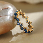 Load image into Gallery viewer, Scattered Cubic Diamonds Dainty Ring
