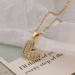 Load image into Gallery viewer, Shimmering Diamond Accented Heart Necklaces
