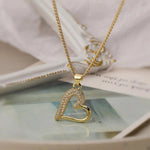 Load image into Gallery viewer, Shimmering Diamond Accented Heart Necklaces
