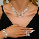 Load image into Gallery viewer, Shimmering Oval Diamond Necklace, Bracelet, and Earring Set
