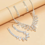 Load image into Gallery viewer, Shimmering Oval Diamond Necklace, Bracelet, and Earring Set
