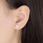 Load image into Gallery viewer, Holly Silver Cherry Blossom Stud Earrings
