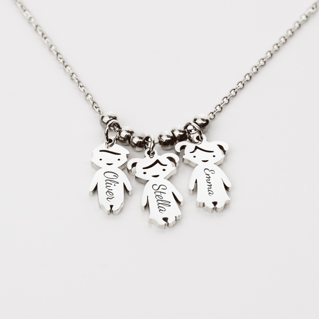 Dainty Family Charm Necklace