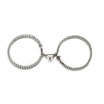 Load image into Gallery viewer, Simple Couples Cuban Magnetic Heart Bracelet Set
