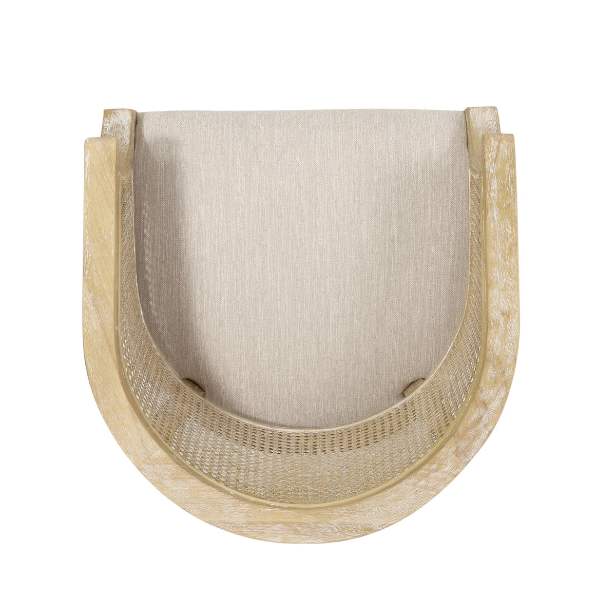 Sofa Chair Set Accent Chair Beige and Natural French Country Accent Chair with Cane Webbing